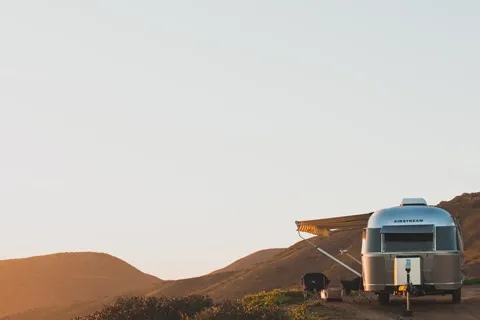 RV in the hills